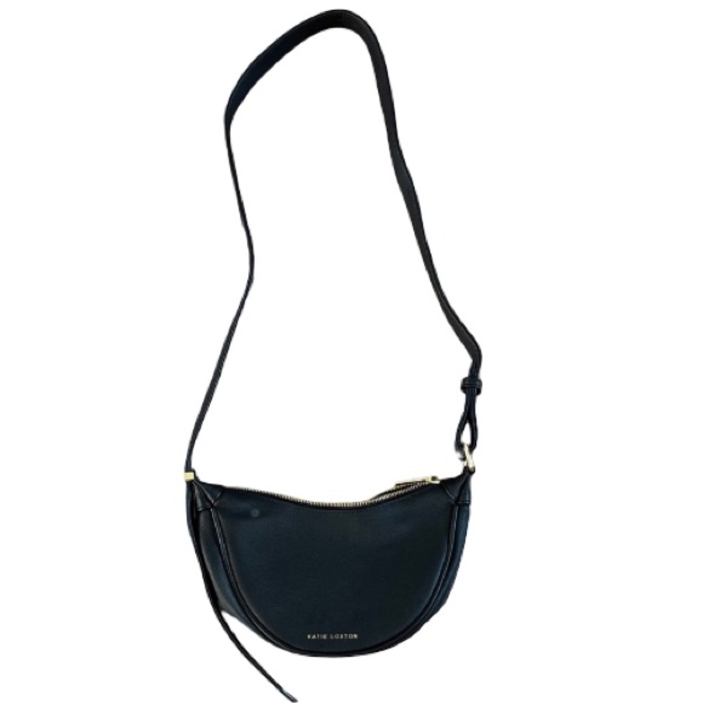 Katie Loxton Black Faux Leather Crossbody Bag